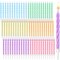 Rainbow Pastel Birthday Cake Candles with Holders (72 Pieces)